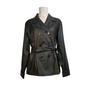 COPY - Palomares Fashions By George Palomares Black Double-Breasted Belted Jack…